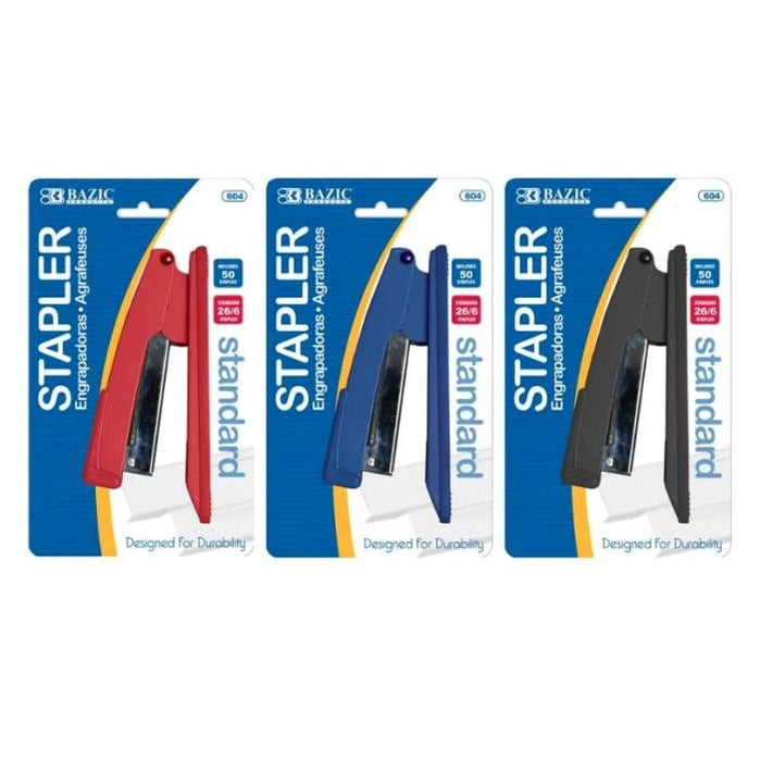 STANDARD 26/6 METAL STAPLER ASSORTED